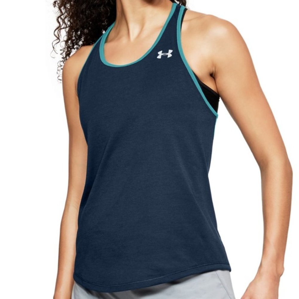 Under Armour Womens Swyft Racer Tank Top Running Gear